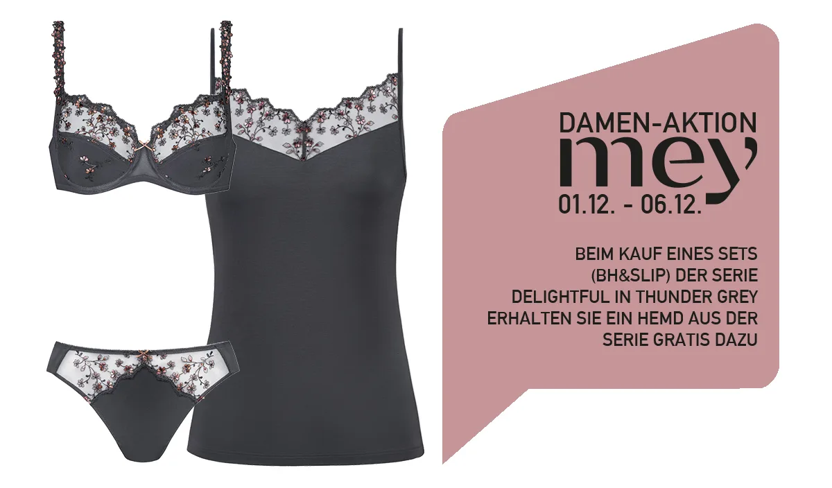 Mehr über den Artikel erfahren MEY AKTION FÜR DAMEN – DELIGHTFUL THUNDER GREY